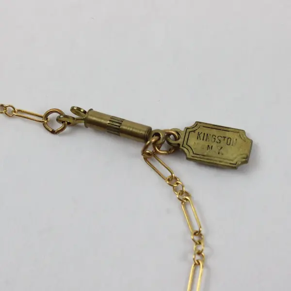 Vintage Signed Kingston N.Y. Gold-Tone Multi-Heart Charm Necklace