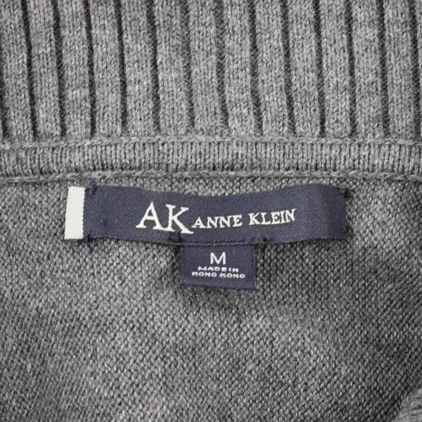 Anne Klein Gray 3/4-Sleeve Button-Front Cardigan Women's Medium