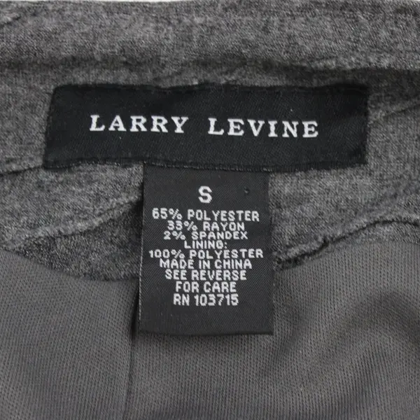 Larry Levine Gray Textured A-Line Midi Skirt Women's Small