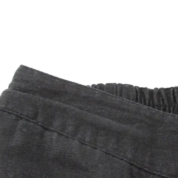 Coldwater Creek Black Linen Blend Culottes Women's Size 8