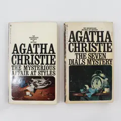 2 Vintage Agatha Christie Books Mysterious Affair at Styles Seven Dials Mystery