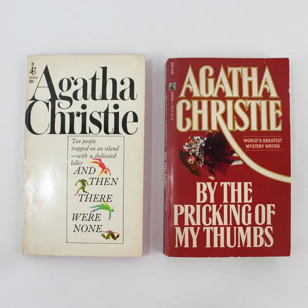 Lot of 2 Agatha Christie And Then There Were None & By the Pricking of My Thumbs