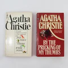 Lot of 2 Agatha Christie And Then There Were None & By the Pricking of My Thumbs