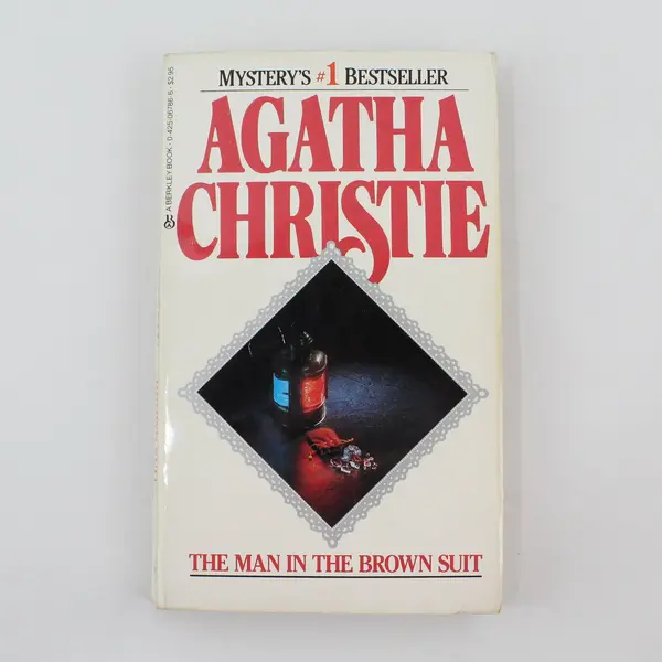 Vintage 1984 Agatha Christie Mystery Novel The Man in the Brown Suit Paperback