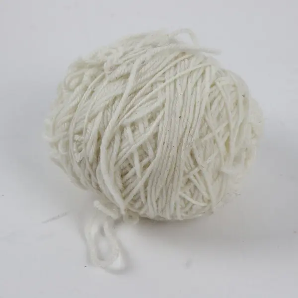 Lot of 4 White & Off White Yarn Balls for Knitting Crochet Crafting Used