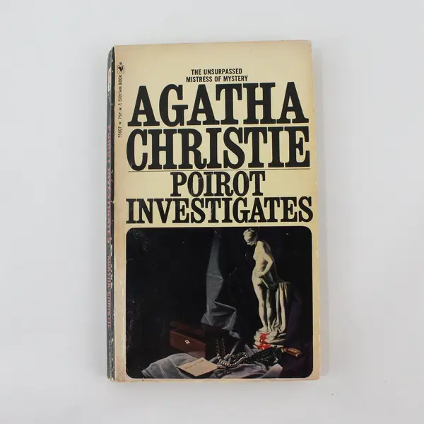 Lot of 2 Vintage Agatha Christie Hercule Poirot Paperback Books