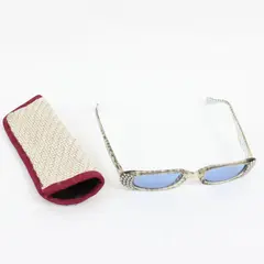 Brown Animal Print Rhinestone Sunglasses Sparkle Stone Fashion