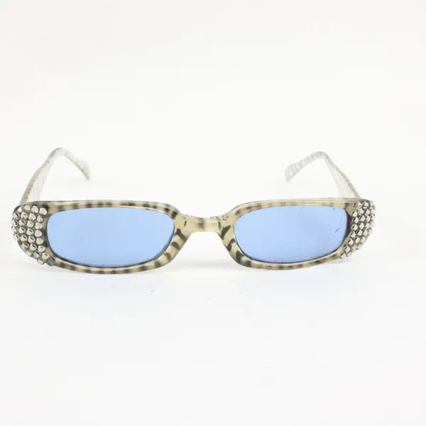 Brown Animal Print Rhinestone Sunglasses Sparkle Stone Fashion