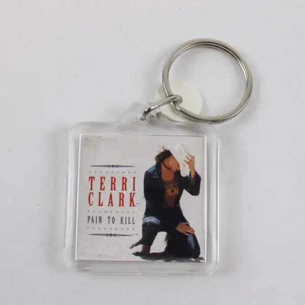 Terri Clark Pain to Kill Acrylic Album Cover Keychain