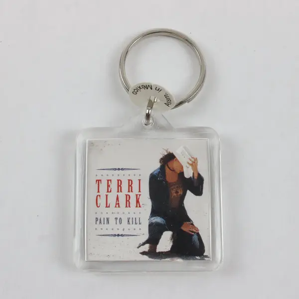 Terri Clark Pain to Kill Acrylic Album Cover Keychain