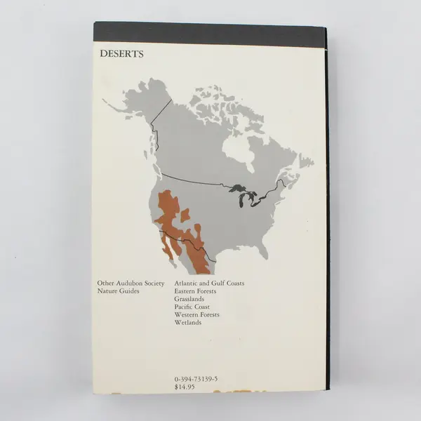 Vintage 1987 The Audubon Society Nature Guides Deserts James A MacMahon PB Good