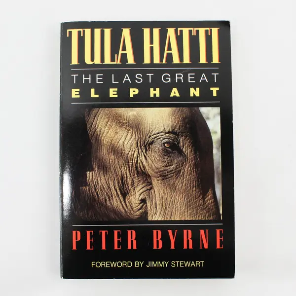 Vintage Tula Hatti The Last Great Elephant by Peter Byrne 1991 Paperback Good