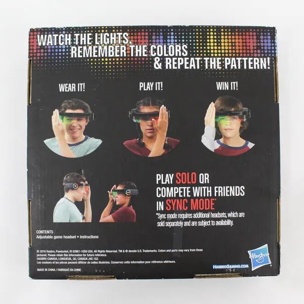 Hasbro C1959 Simon Optix Game Wearable hands free, 2016 Complete 