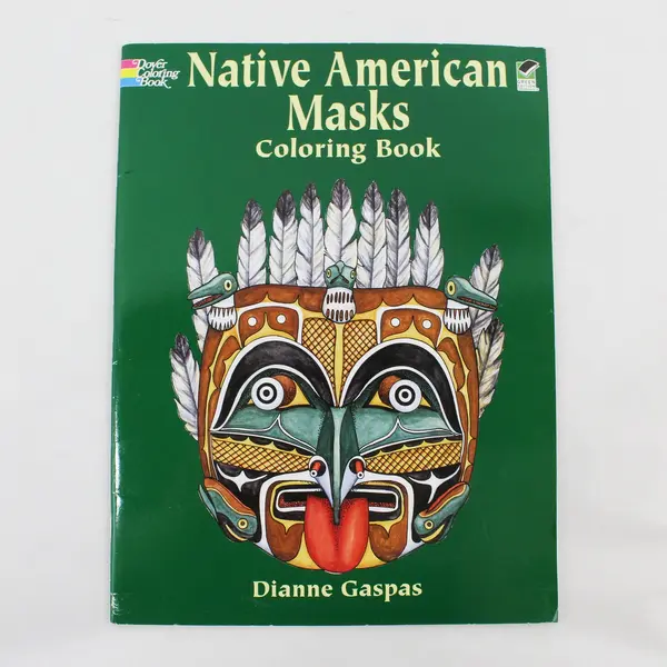 Native American Masks Coloring Book Dianne Gaspas Ronald Herder 2002 PB Unused