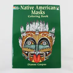 Native American Masks Coloring Book Dianne Gaspas Ronald Herder 2002 PB Unused