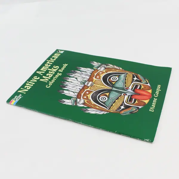 Native American Masks Coloring Book Dianne Gaspas Ronald Herder 2002 PB Unused