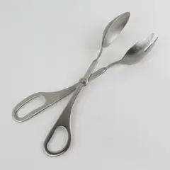 AMCO Vintage Stainless Steel Salad Serving Tongs 8.5 in