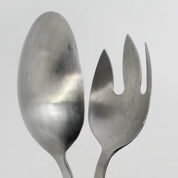 AMCO Vintage Stainless Steel Salad Serving Tongs 8.5 in