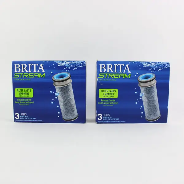 Lot of 2 Brita Stream 0B05 Replacement Water Filter 3-Packs New