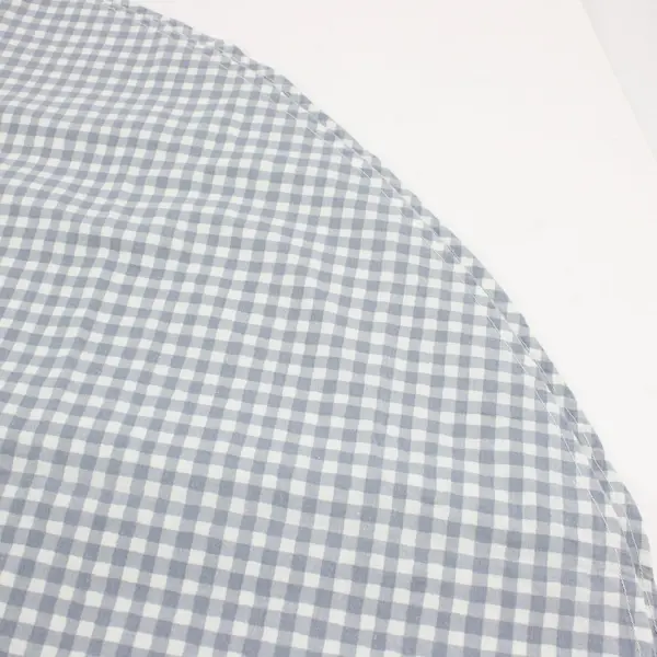 Blue Checkered Oblong Tablecloth 56 x 78 in