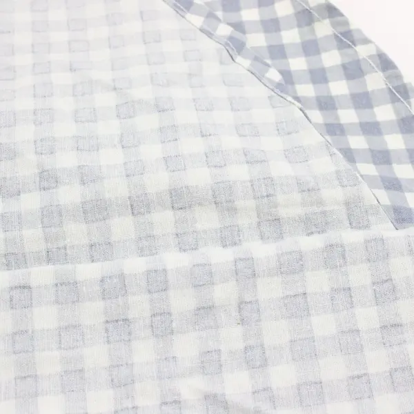 Blue Checkered Oblong Tablecloth 56 x 78 in