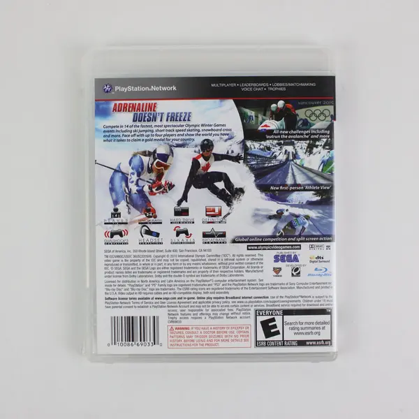 Vancouver 2010 Official Olympic Winter Games Video Game PS3