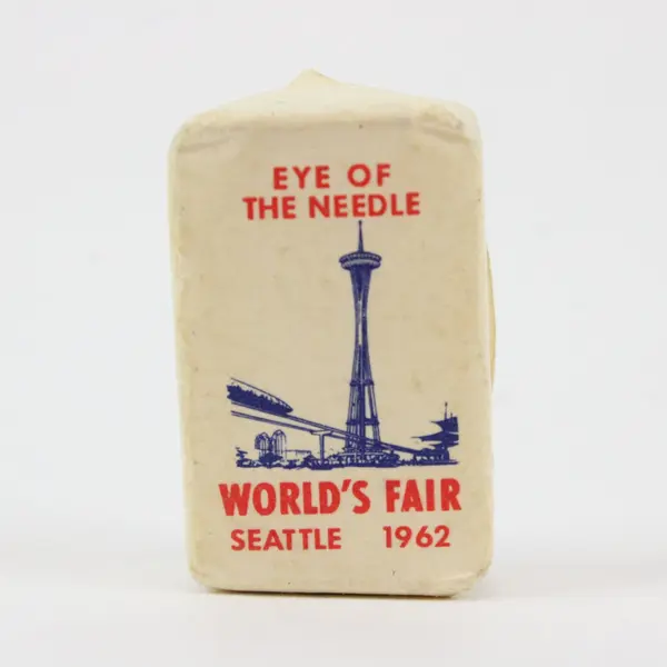 Western Hotels Inc 1962 Seattle World's Fair Eye of the Needle Sugar Cube