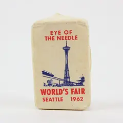 Western Hotels Inc 1962 Seattle World's Fair Eye of the Needle Sugar Cube