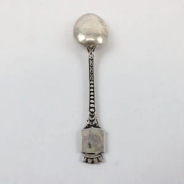 Vintage Silver Paris Souvenir Collectible Spoon Ornate Handle