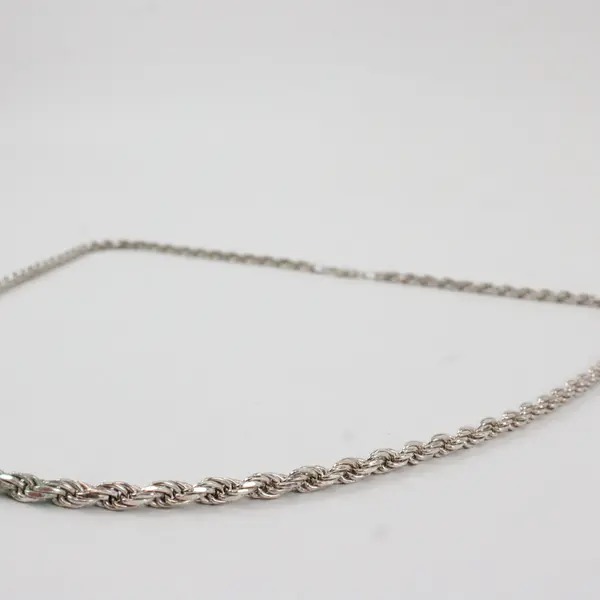 Set of 2 Milor Matching 925 Sterling Silver 30" Chain Necklace and 7.5" Bracelet