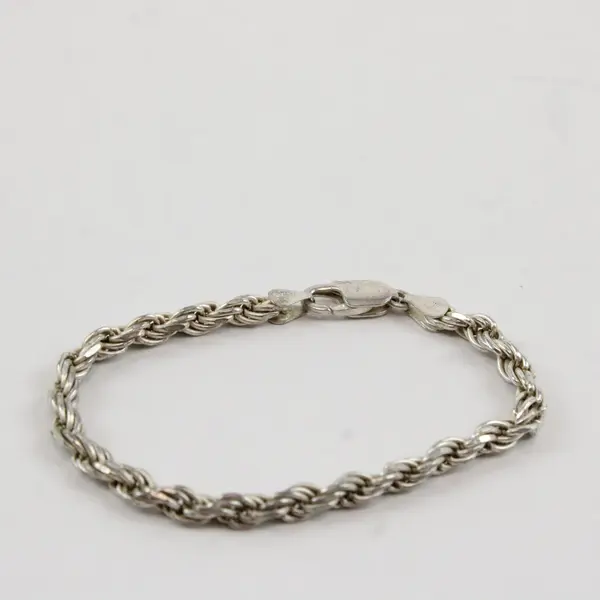 Set of 2 Milor Matching 925 Sterling Silver 30" Chain Necklace and 7.5" Bracelet