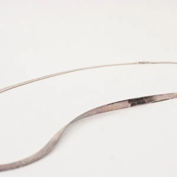 Milor 925 Sterling Silver Herringbone Chain Necklace 36"