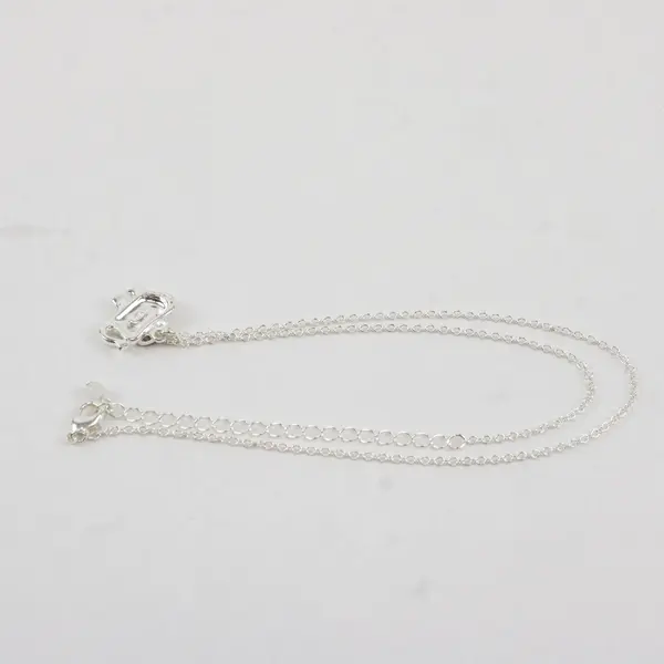 NRO Rhinestone Elephant Silver-Tone Pendant Necklace 20"
