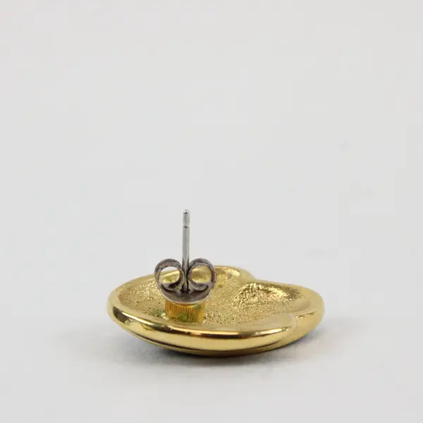 Napier Black Enamel Gold-Tone Earrings