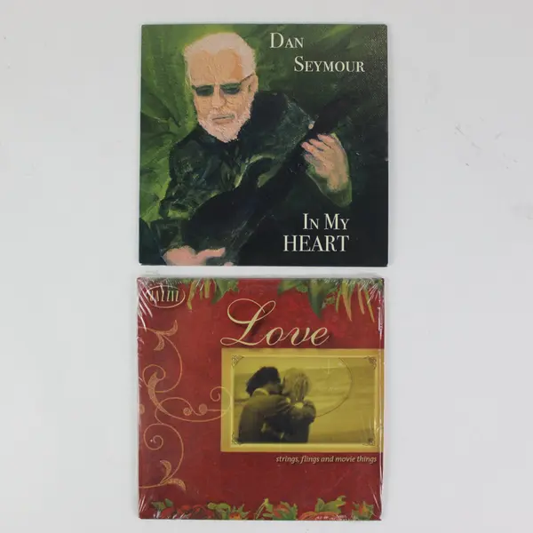 Lot of 2 Pre-Owned CDs Dan Seymour In My Heart & Jazziz Love, Strings