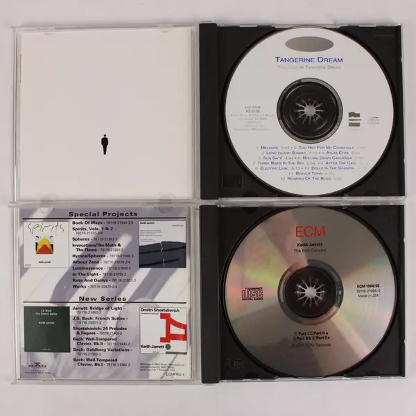 Lot of 2 Audio CDs Keith Jarrett Köln Concert Tangerine Dream Private Music