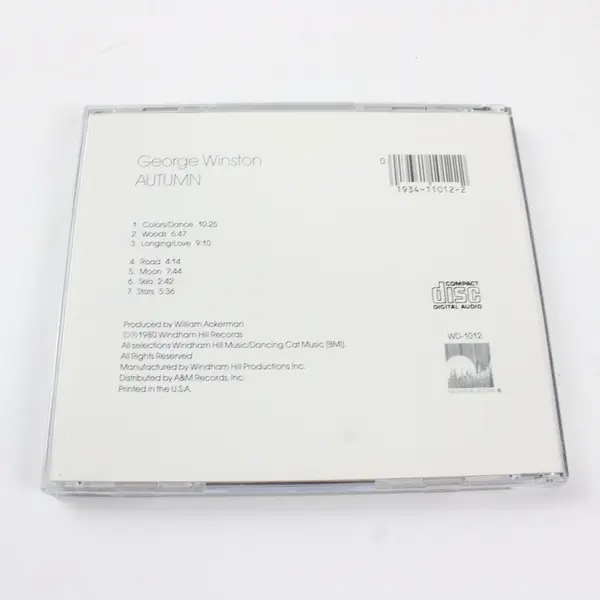 George Winston Autumn CD Windham Hill Piano