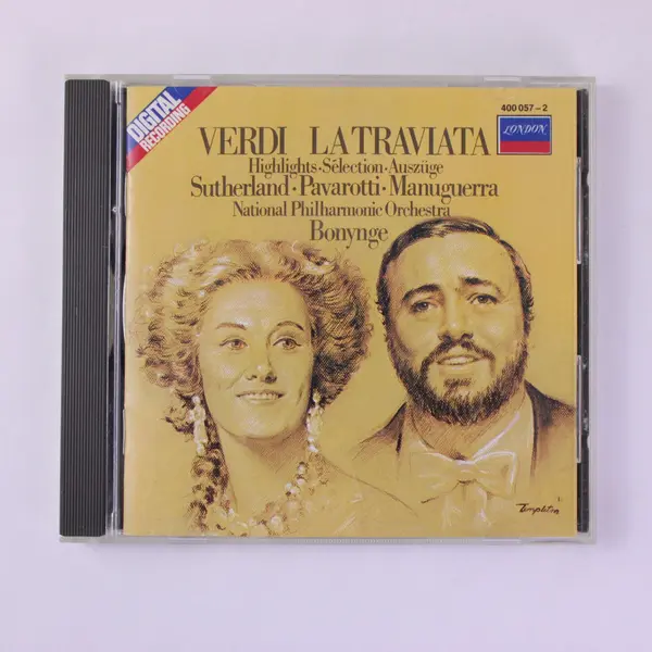 Verdi La Traviata Highlights CD Sutherland Pavarotti Bonynge 1981 London