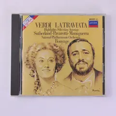 Verdi La Traviata Highlights CD Sutherland Pavarotti Bonynge 1981 London