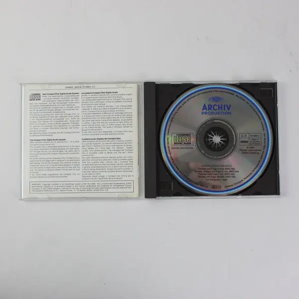J.S. Bach Organ Works Toccaten & Fugen Ton Koopman CD Archiv 1984