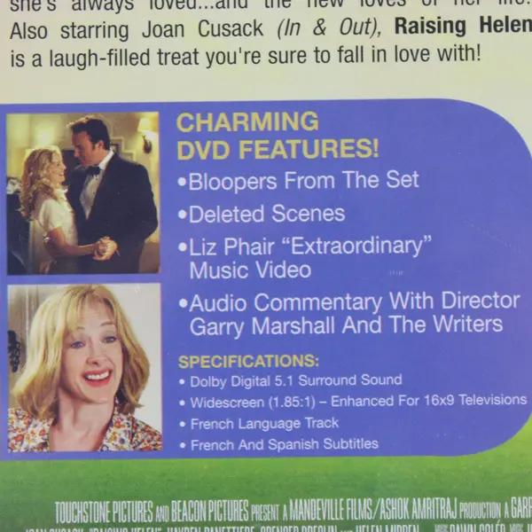 Raising Helen DVD 2004 Widescreen Kate Hudson John Corbett