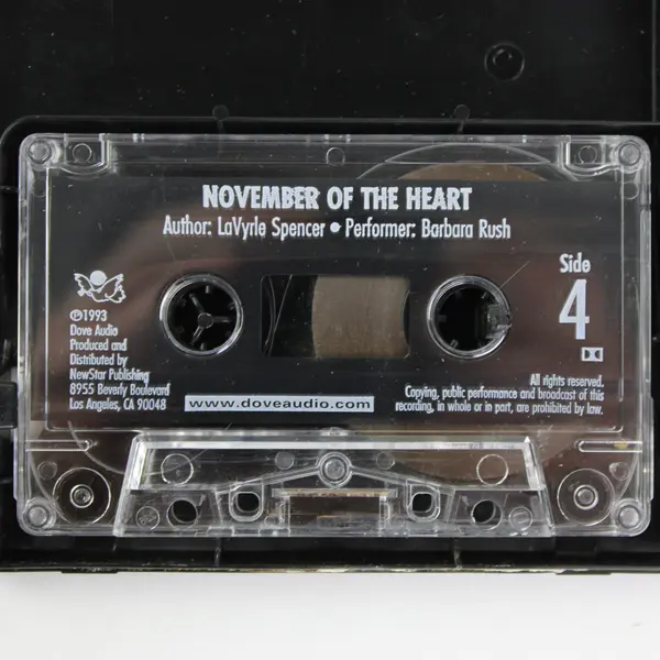 LaVyrle Spencer November of the Heart Abridged Dove Audio 2 Cassette