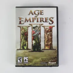 Age of Empires III PC CD-ROM 3 Disc Set Microsoft Ensemble Studios