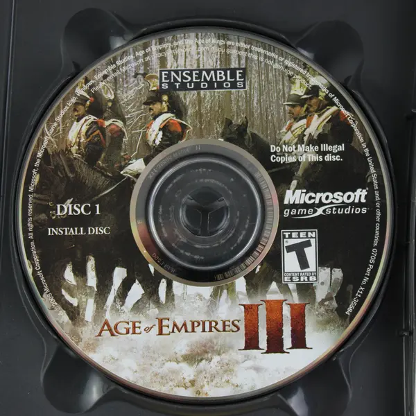 Age of Empires III PC CD-ROM 3 Disc Set Microsoft Ensemble Studios