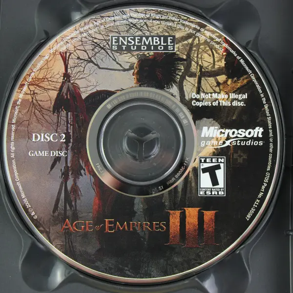 Age of Empires III PC CD-ROM 3 Disc Set Microsoft Ensemble Studios
