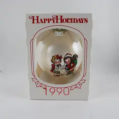 Vintage 1990 Christmas Ornament Collectible Holiday Decor Excellent Condition
