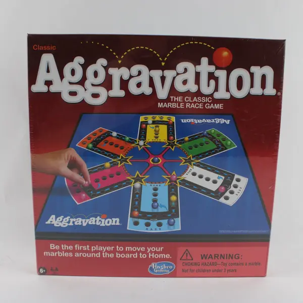 Hasbro Aggravation The Classic Marble Race Retro Board Game