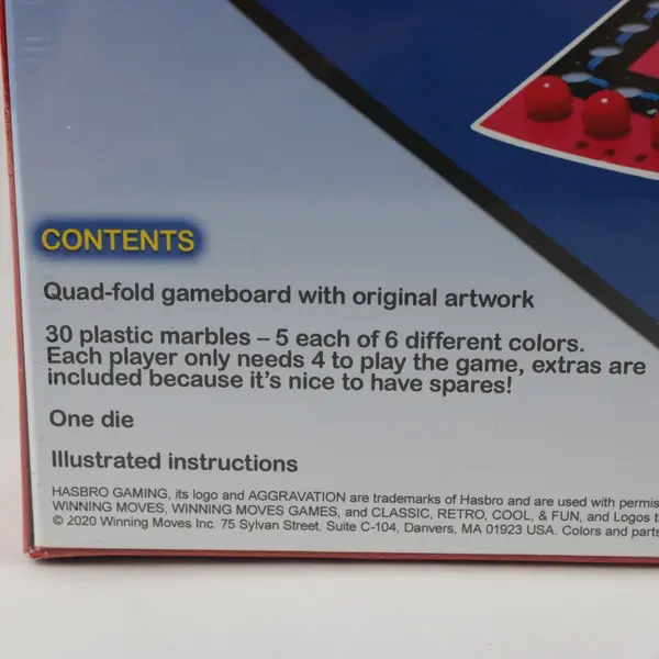 Hasbro Aggravation The Classic Marble Race Retro Board Game
