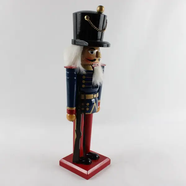 14.5in Nutcracker Soldier Figurine Holiday Decor Collectible Used