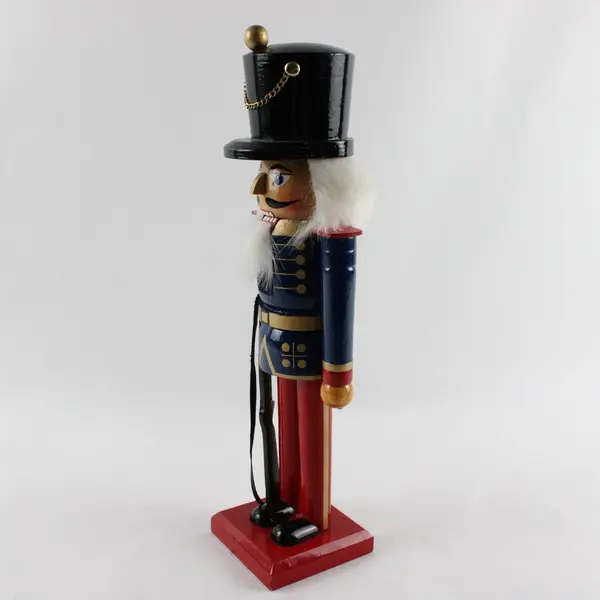 14.5in Nutcracker Soldier Figurine Holiday Decor Collectible Used